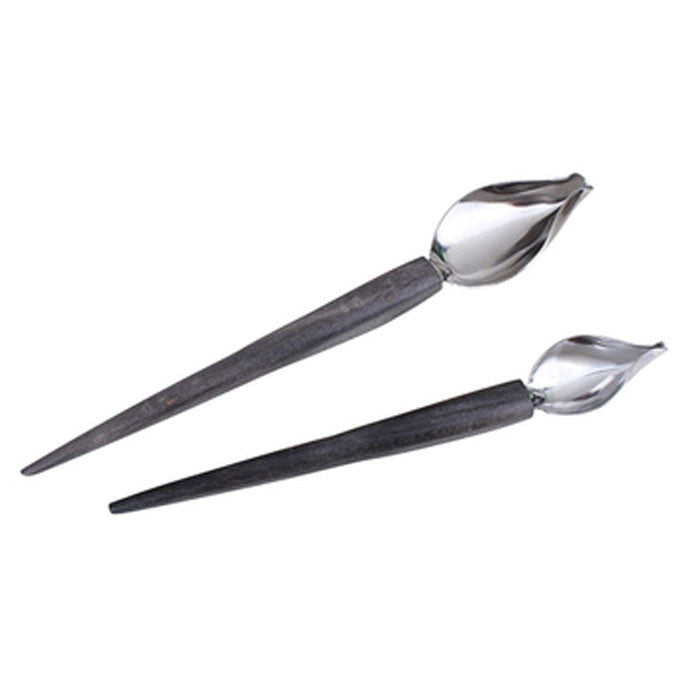Mes cuillères plumes - Ensemble 19cm+23cm - DecoSpoon    - Daudignac - Cuillères à décoration -  - La Guilde Culinaire