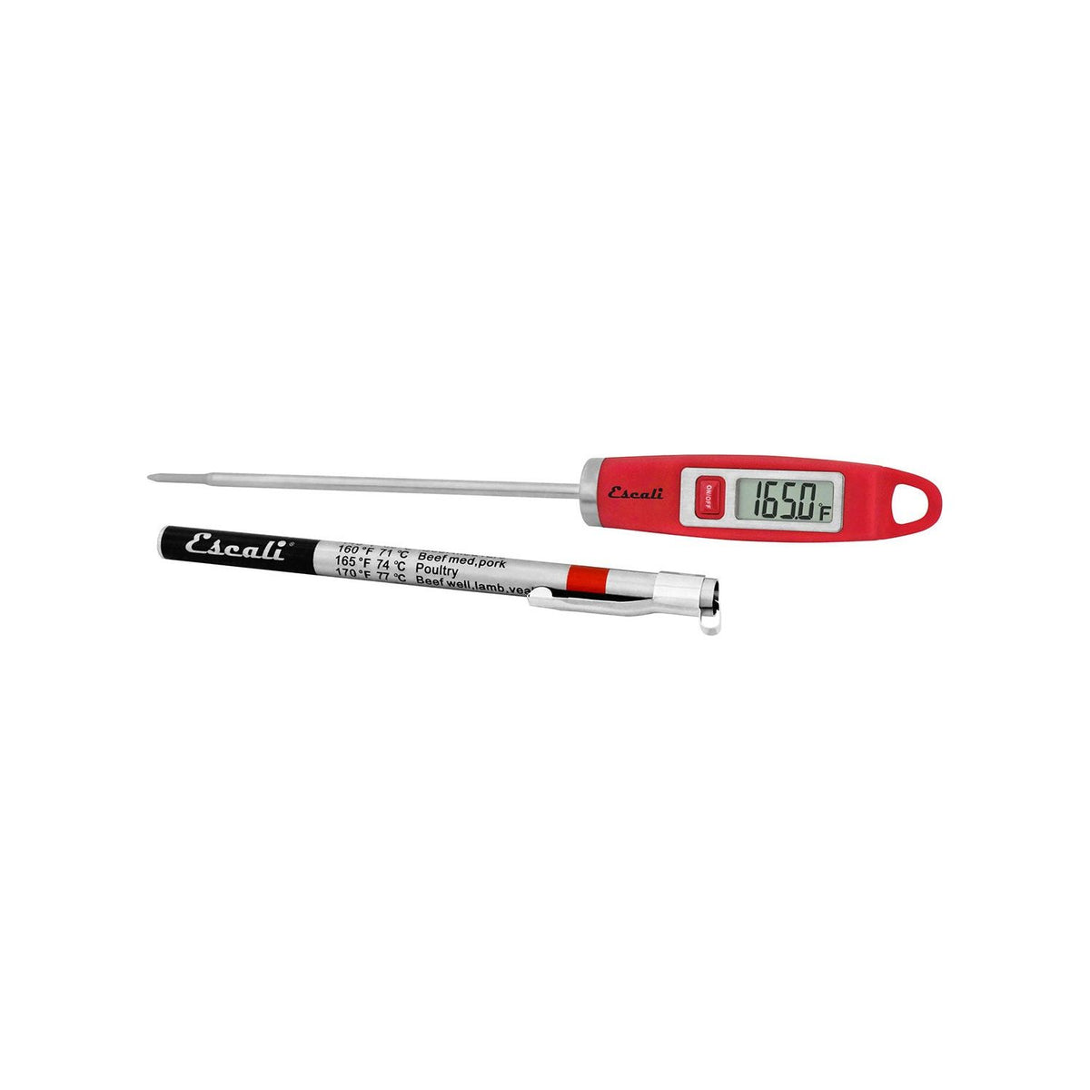 Thermomètre digital Gourmet Rouge   - Escali - Thermomètre de cuisine - DH1-R - La Guilde Culinaire