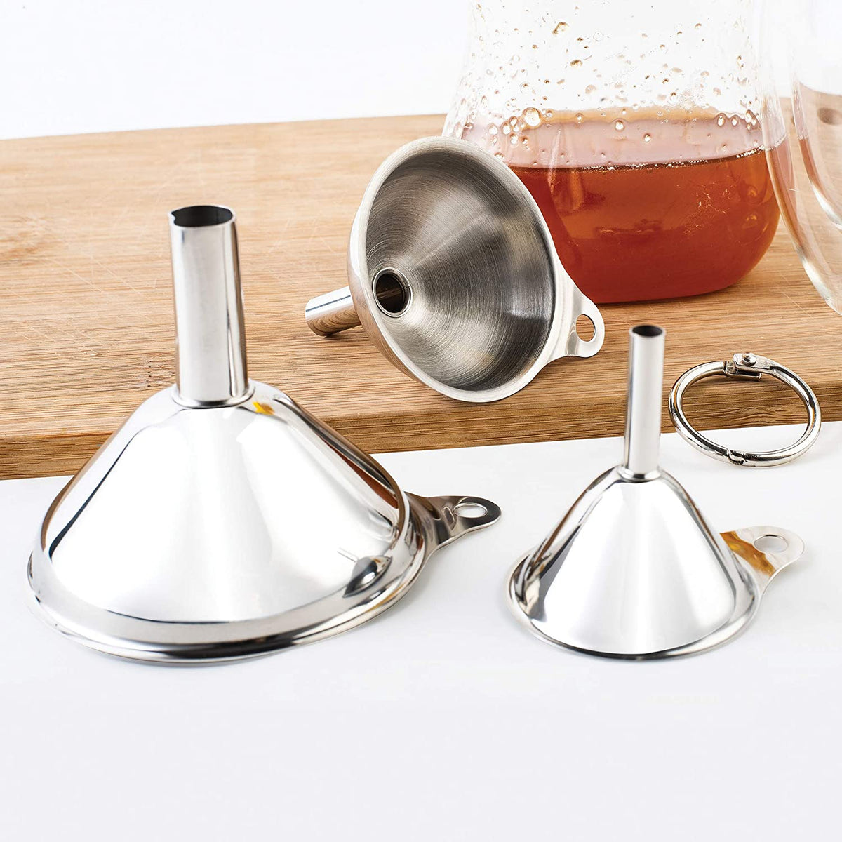 Set de 3 entonnoirs en inox    - Fox Run - Accessoire -  - La Guilde Culinaire