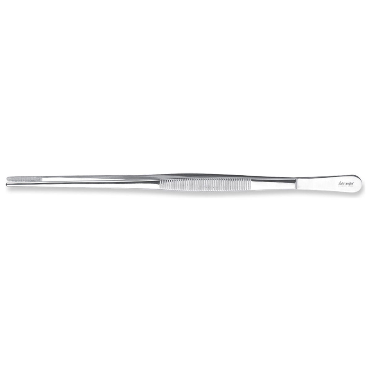 Pince à dresser droite avec embout cannelé, 8" - Triangle - Pince de précision - - La Guilde Culinaire