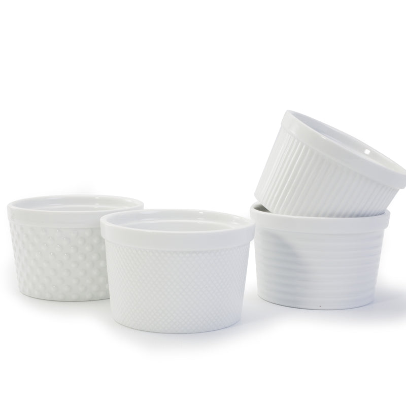 Ramequins Blanc 10 cm Diam    - Bia - Ramequin et moule à soufflé -  - La Guilde Culinaire