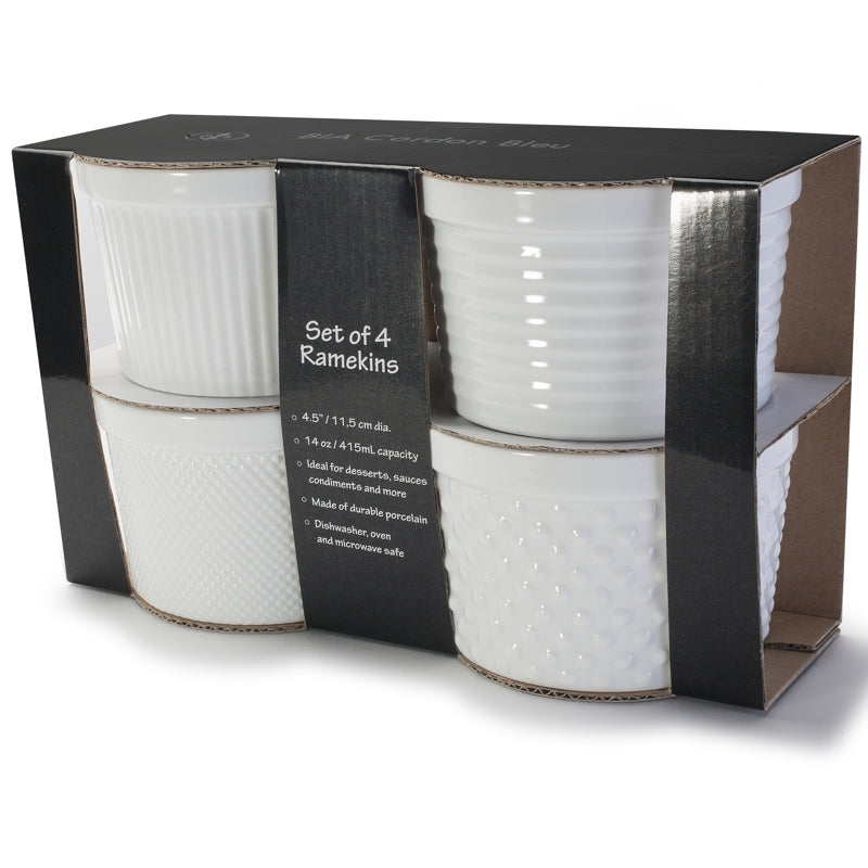 Ramequins Blanc 10 cm Diam    - Bia - Ramequin et moule à soufflé -  - La Guilde Culinaire