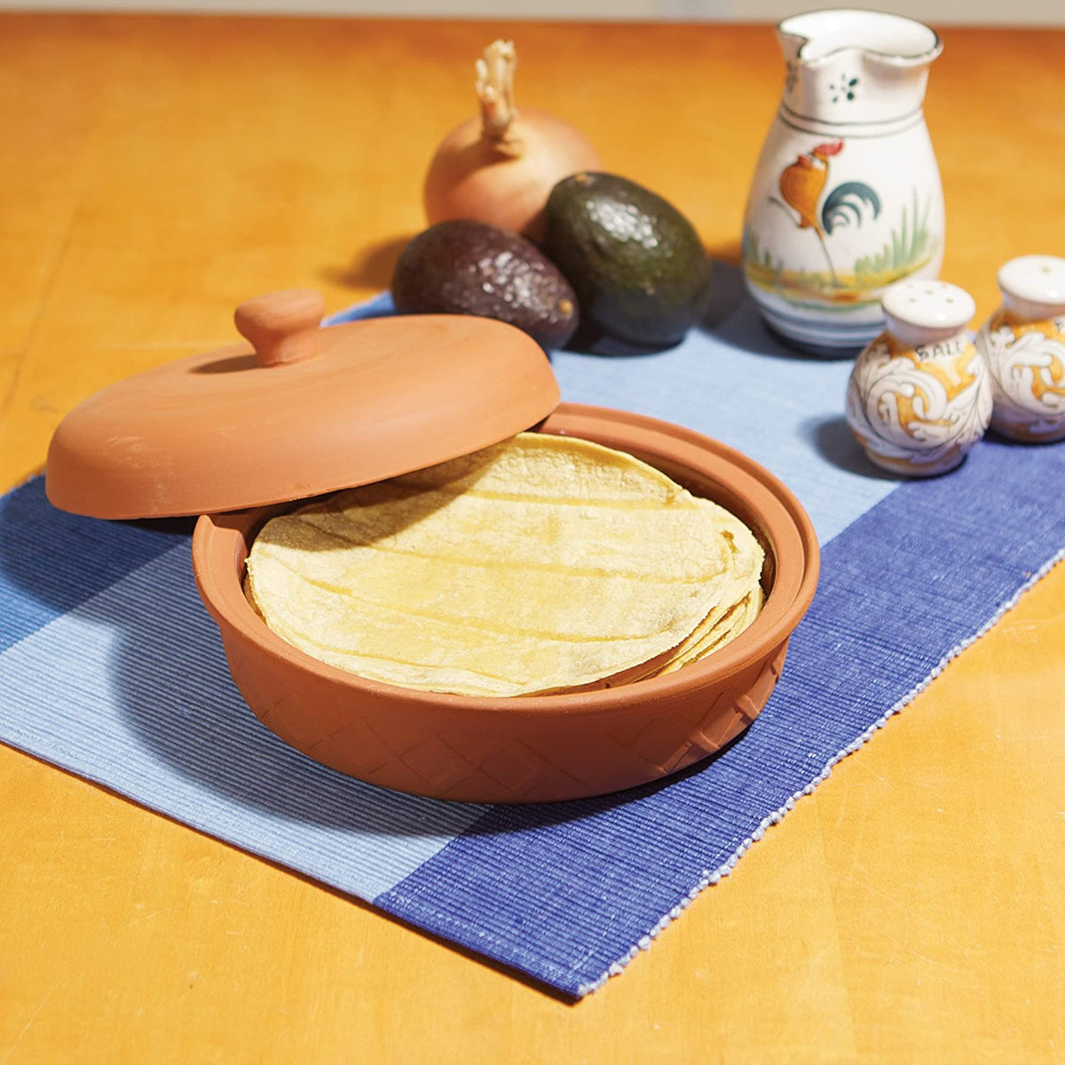 Chauffe Tortillas, en Terre Cuite    - Fox Run - Chauffe tortillas -  - La Guilde Culinaire