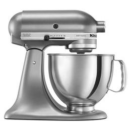Batteur sur socle à tête inclinable KitchenAid de 4.7 L (5 pintes) Artisan - Argent    - Kitchenaid - Batteur sur socle -  - La Guilde Culinaire
