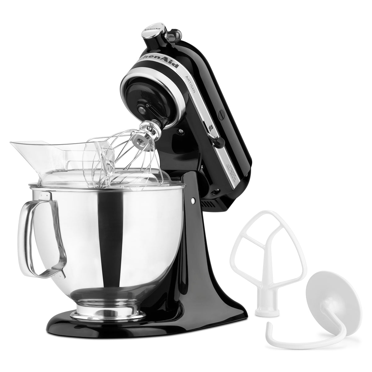Batteur sur socle KitchenAid 4.7 L (5 pintes) Artisan - Noir    - Kitchenaid - Batteur sur socle -  - La Guilde Culinaire