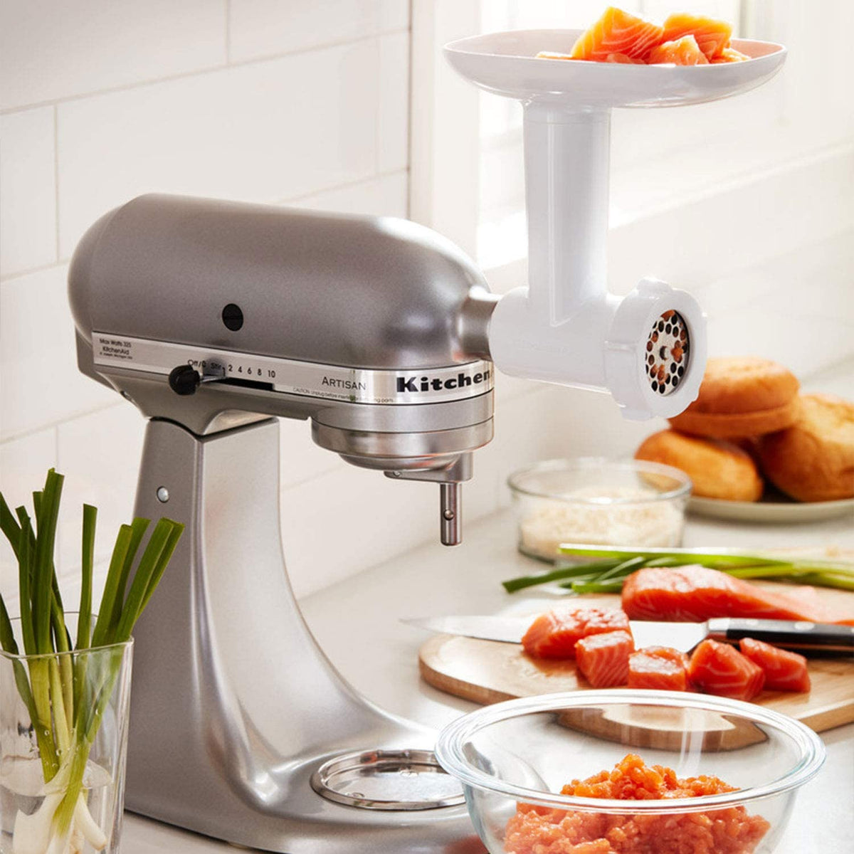 Accessoire Hachoir pour batteur sur socle KitchenAid - Kitchenaid - Hachoir - - La Guilde Culinaire