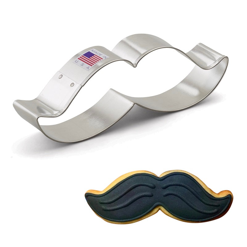 Emporte-pièce moustache 5 1/4"    - Ann Clark Cookie Cutters - Emporte-pièce -  - La Guilde Culinaire