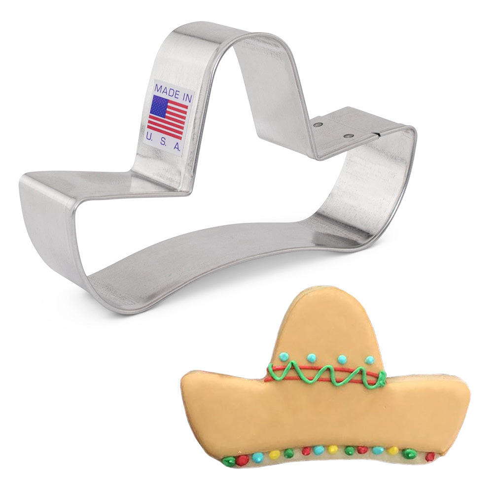 Emporte-pièce Sombrero 2 1/2" x 4 1/8"    - Ann Clark Cookie Cutters - Emporte-pièce -  - La Guilde Culinaire