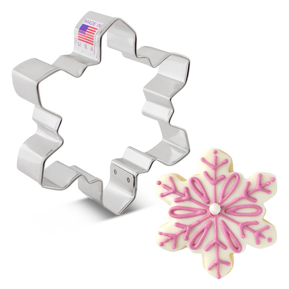 Emporte-pièce flocon de neige géométrique 4" x 3.3"    - Ann Clark Cookie Cutters - Emporte-pièce -  - La Guilde Culinaire