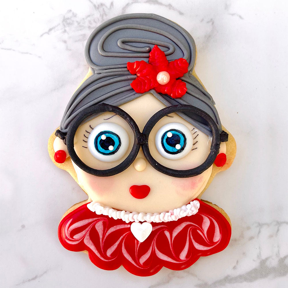 Emporte-pièce Mme Noël 4" par Flour Box Bakery 4" x 3"    - Ann Clark Cookie Cutters - Emporte-pièce -  - La Guilde Culinaire