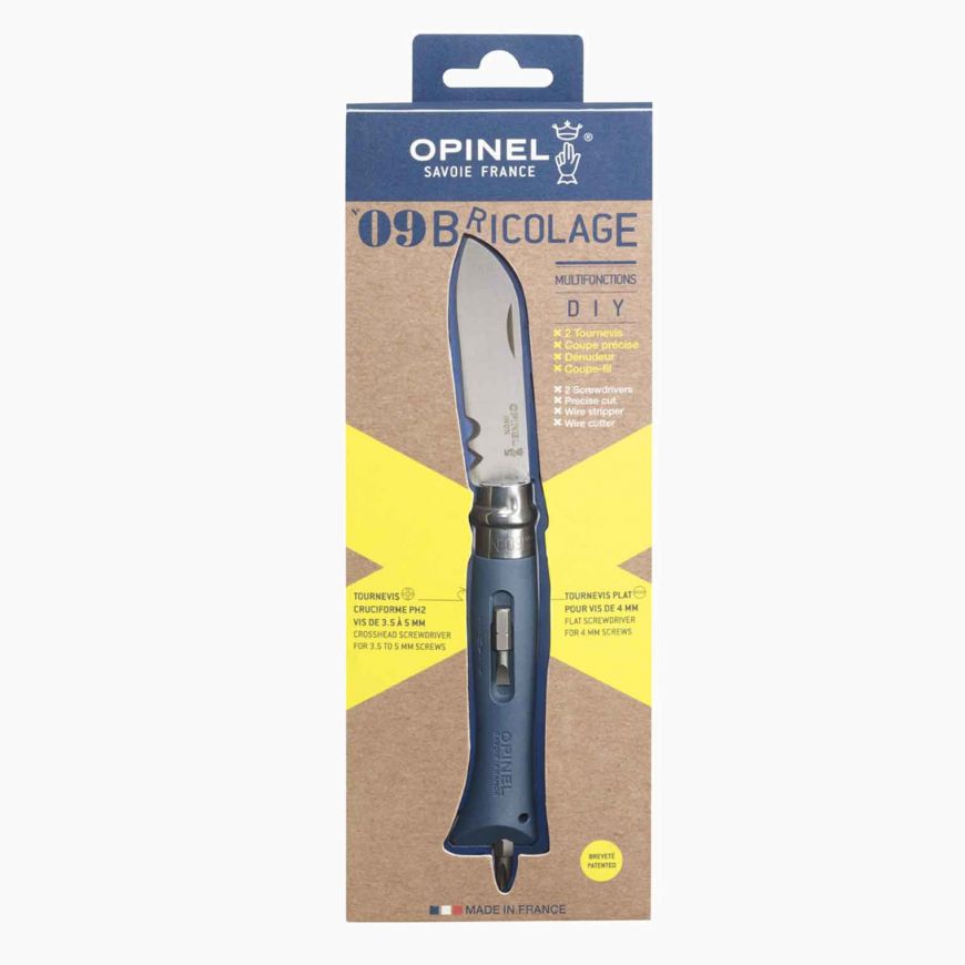 Opinel - N°09 Couteau Bricolage Gris    - Opinel - Couteau de poche -  - La Guilde Culinaire