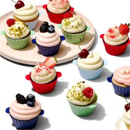 Ensemble de 12 moules en silicone    - OXO - Moule à muffins -  - La Guilde Culinaire