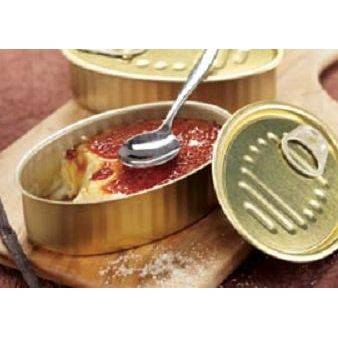 Boite cocktail ovale en métal 120 ml+ couvercle par 30    - Solia - Service de table jetable -  - La Guilde Culinaire