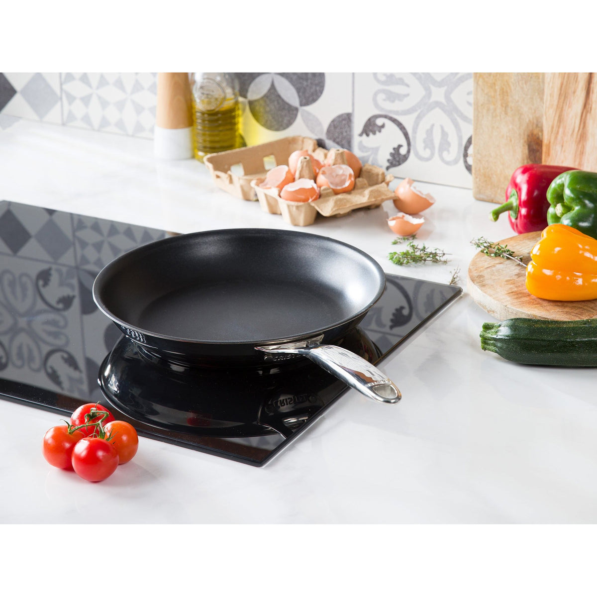 Poêle Inox antiadhésive - CASTEL'PRO    - Cristel - Poêle -  - La Guilde Culinaire