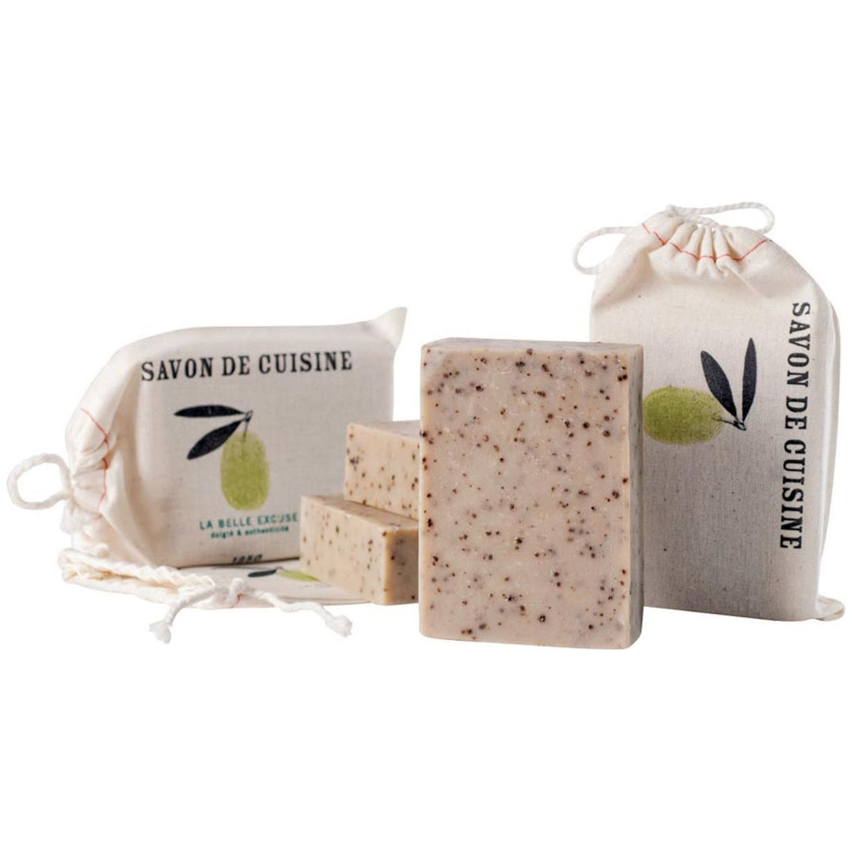 Savon de cuisine (romarin-citron-café) 135g    - La Belle Excuse - Savon -  - La Guilde Culinaire