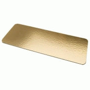 Support à Bûche or 12.5 x 25 cm (4 5/8'' x 10 4/5'') paquet de 5    - La Guilde Culinaire - Accessoire -  - La Guilde Culinaire