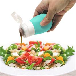 Flacon souple en silicone réutilisable 60ml - Danesco - Bouteille à condiment - - La Guilde Culinaire