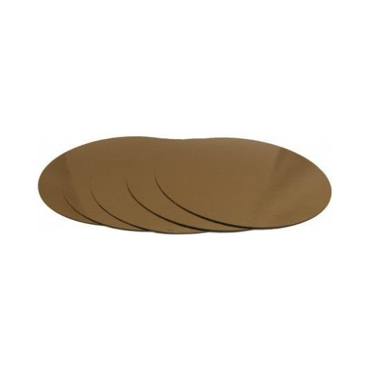 Support à gâteau rond doré - 17 cm / 7 po - 5 unit - La Guilde Culinaire - Accessoire - - La Guilde Culinaire