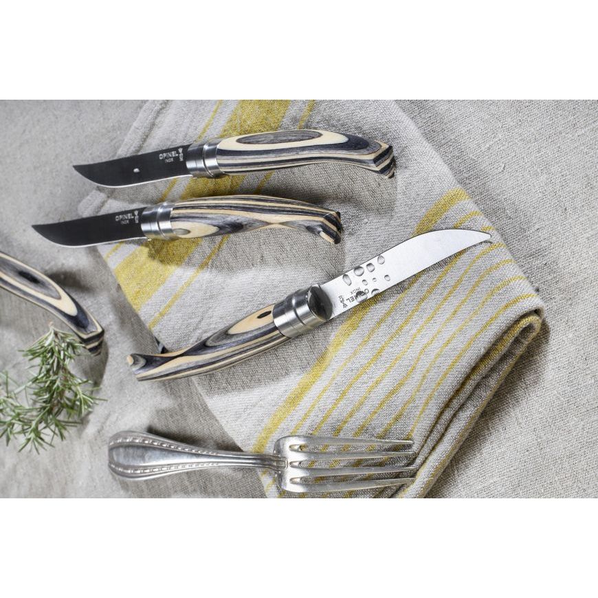Opinel - Coffret de 4 couteaux Table Chic Bouleau Lamellé    - Opinel - Couteau de table -  - La Guilde Culinaire