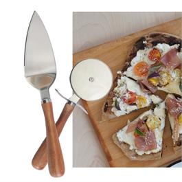 Ensemble d'ustensiles pour la pizza    - Natural Living - Accessoire de découpe de pizza -  - La Guilde Culinaire